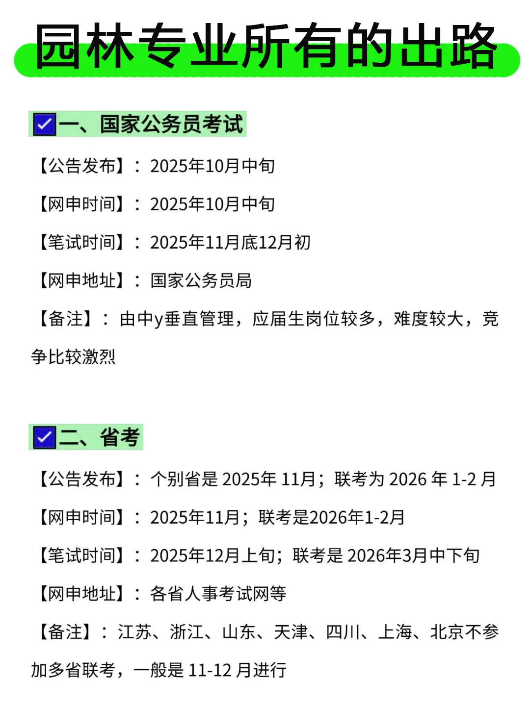 园林专业的铁饭碗来啦!
