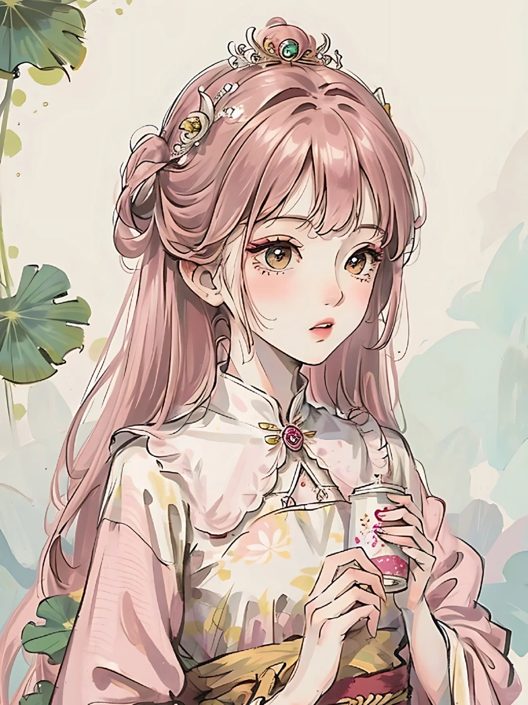 花神系之国绘荷花美女