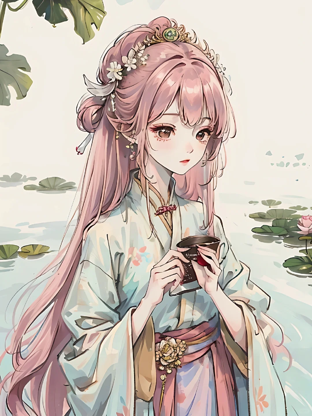 花神系之国绘荷花美女