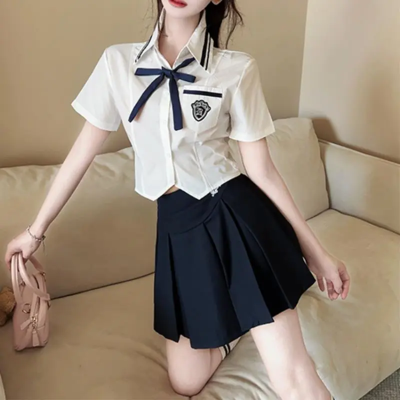 小个子减龄纯欲风学院JK套装