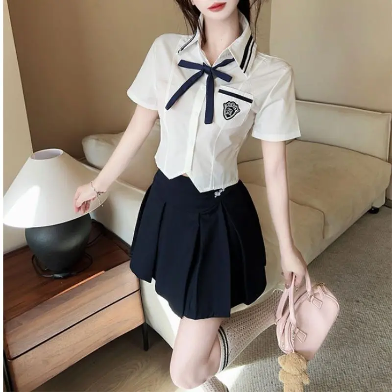 小个子减龄纯欲风学院JK套装