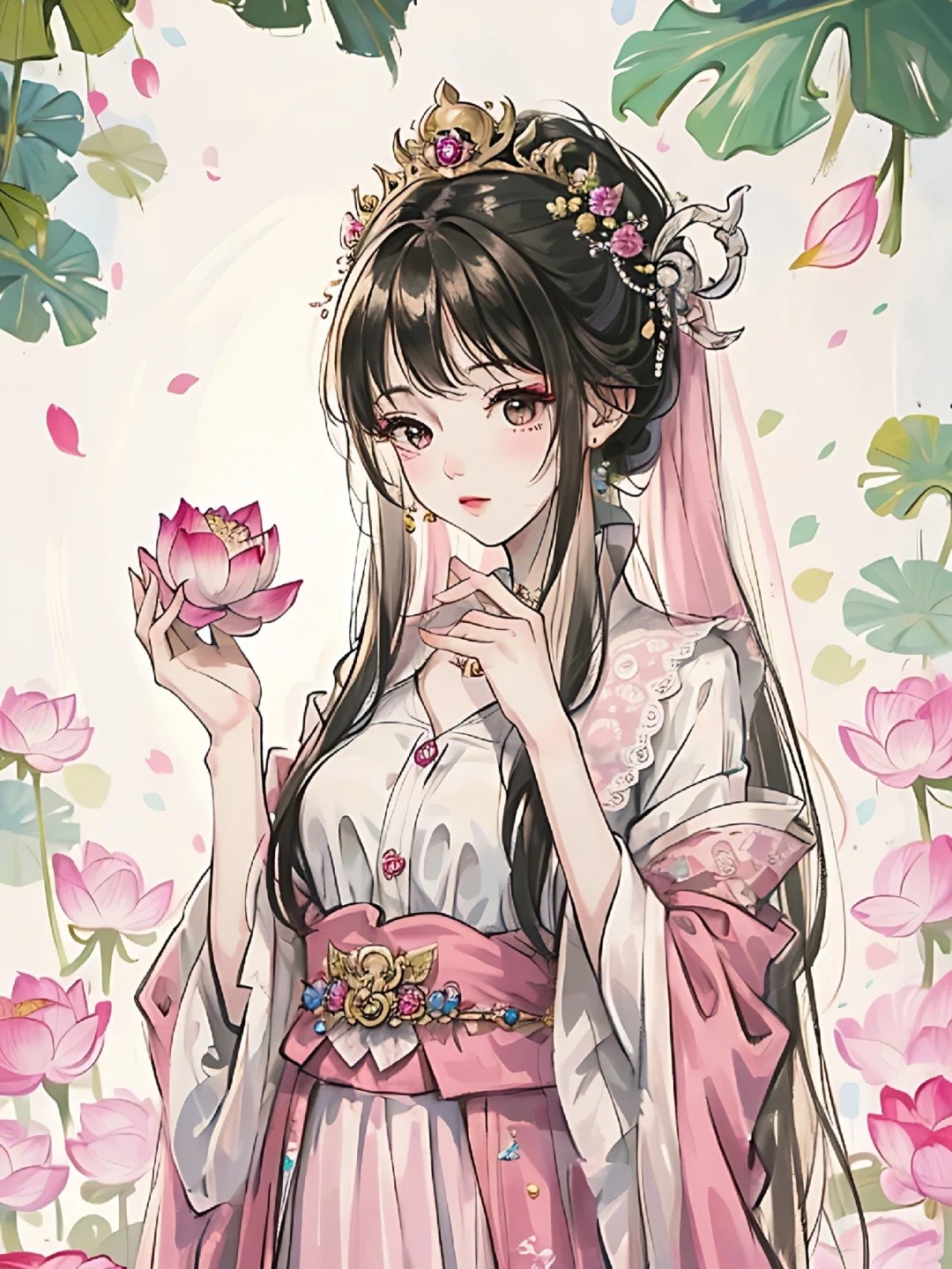 花神系之国绘荷花美女