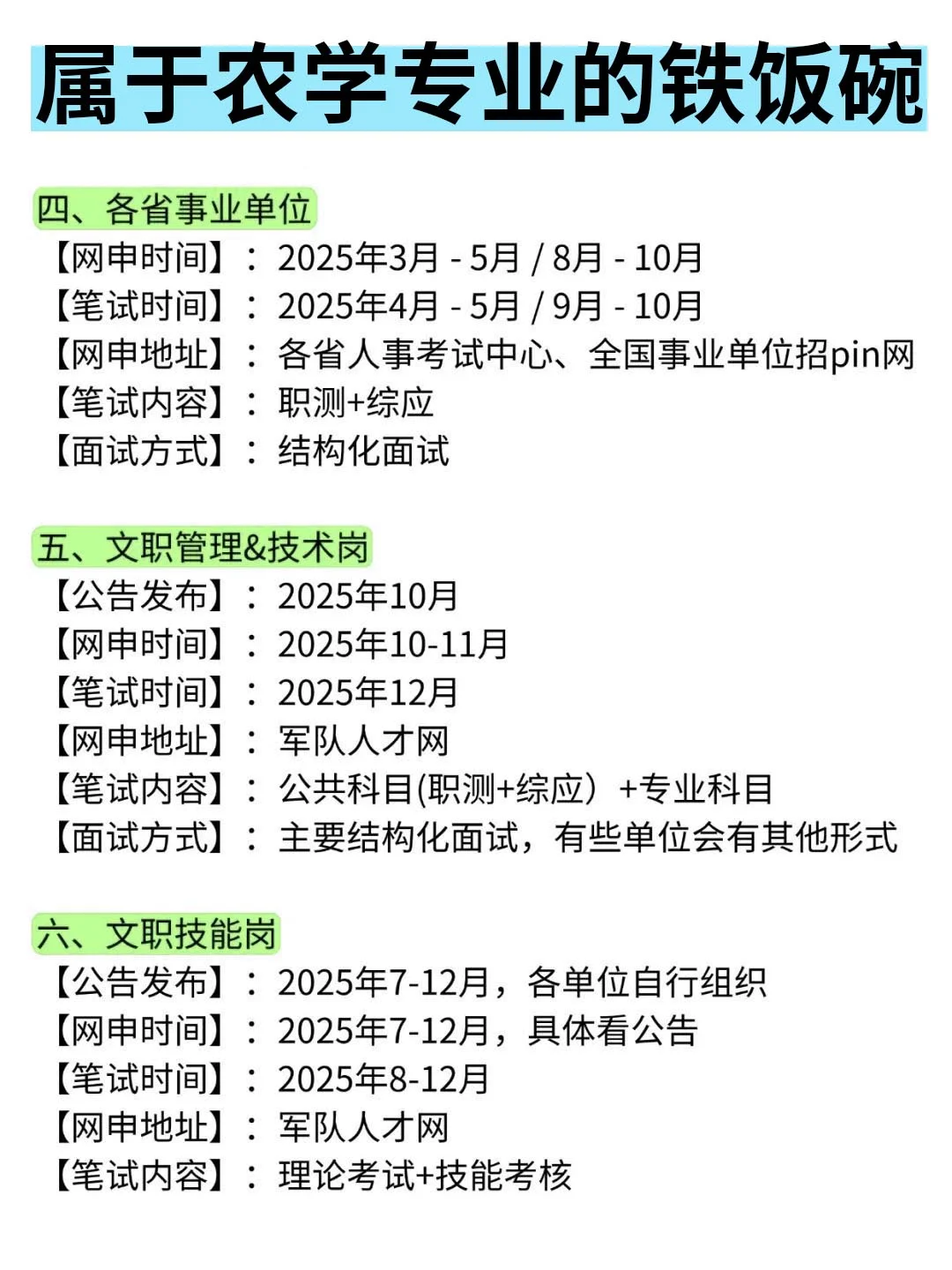 农学专业所有出路来了!