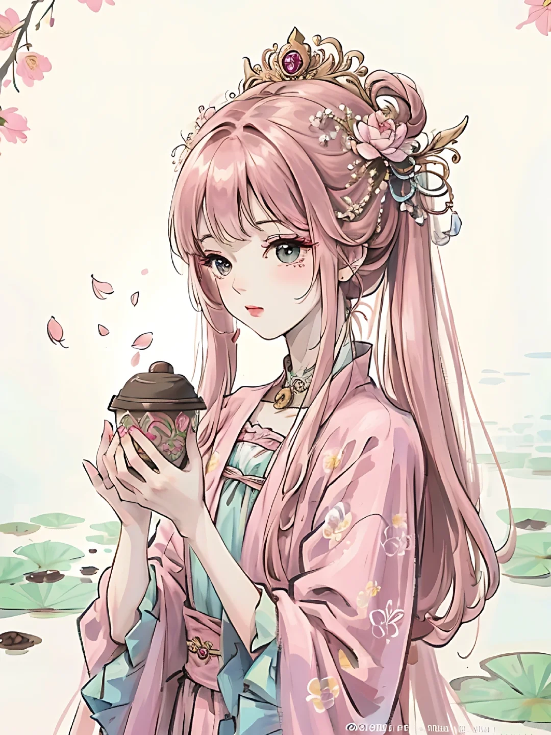 花神系之国绘荷花美女