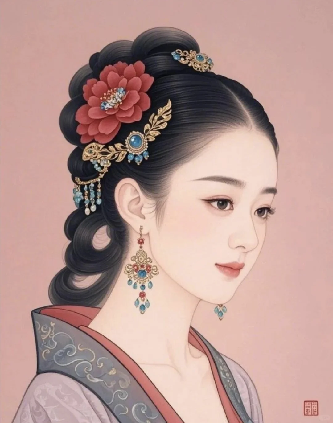 小赵同学来咯！古风美女，AI绘画