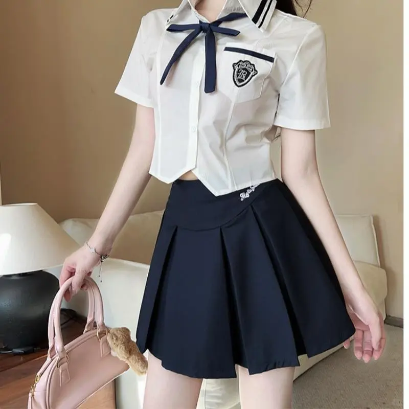 小个子减龄纯欲风学院JK套装