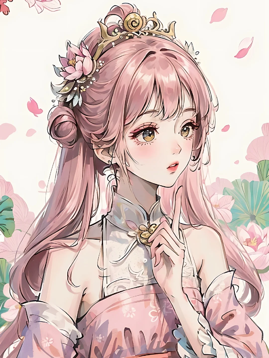 花神系之国绘荷花美女