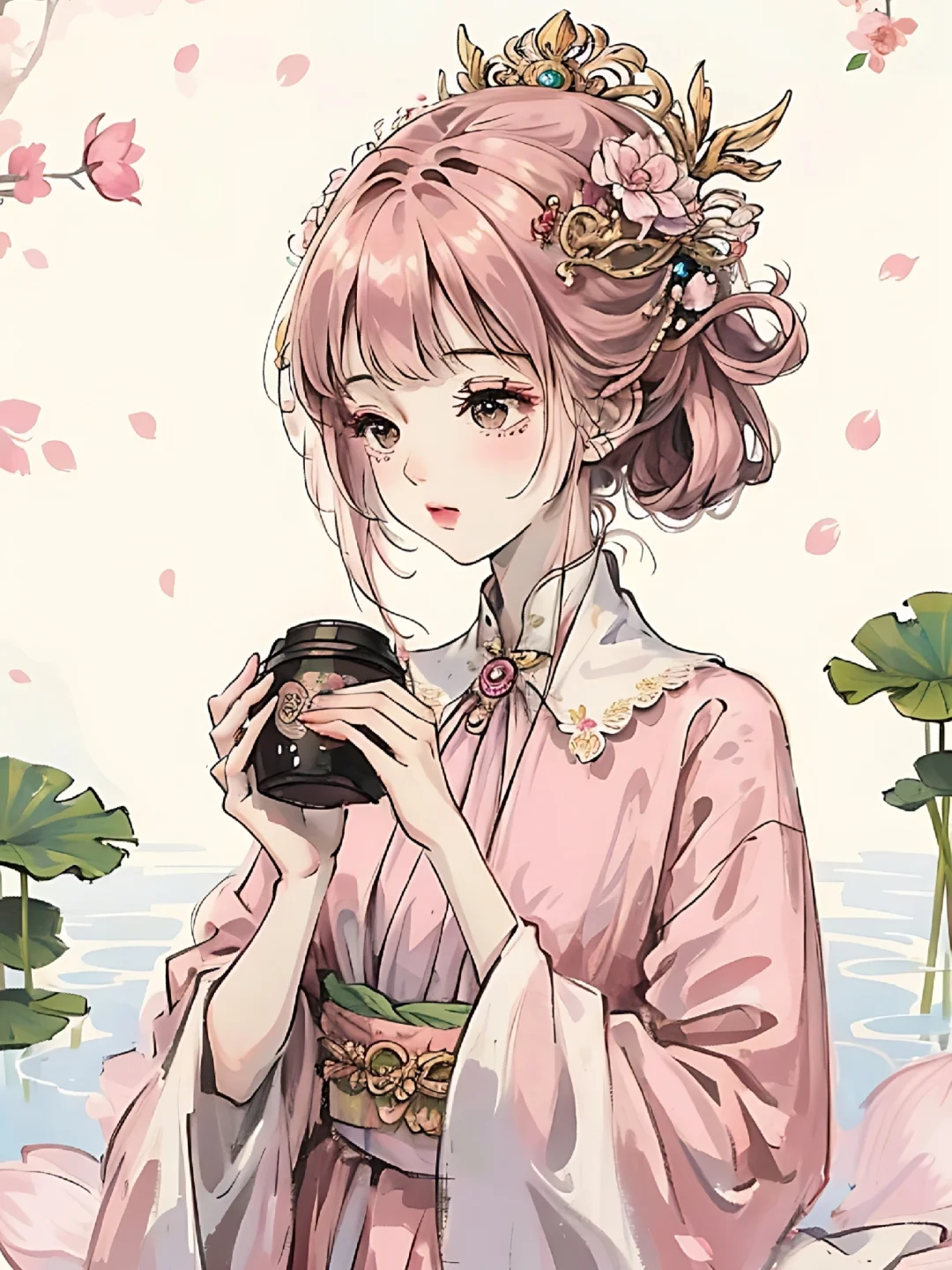 花神系之国绘荷花美女
