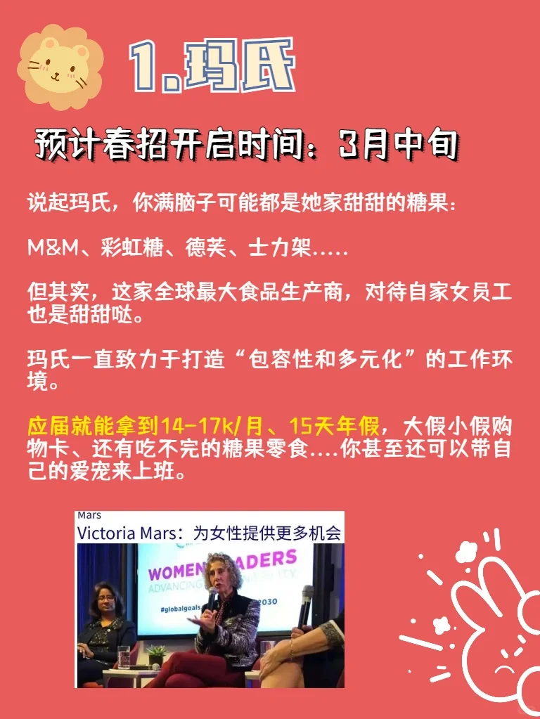 2022春招??对女性超友好公司汇总