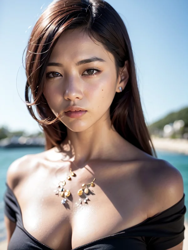 海洋女神，身姿优美，一起去海边