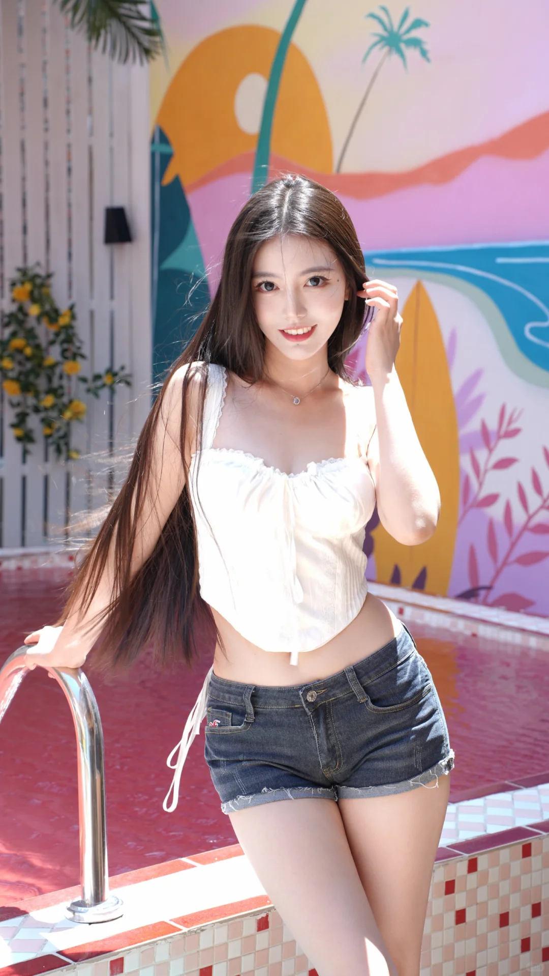 吹风机广告模特