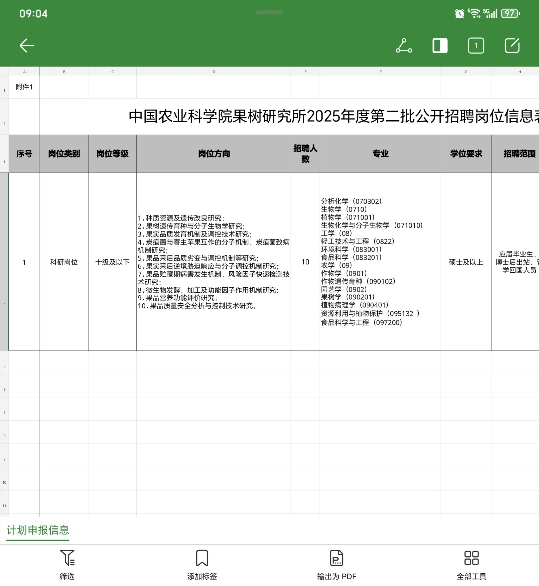 好单位！中国农业科学院招10人
