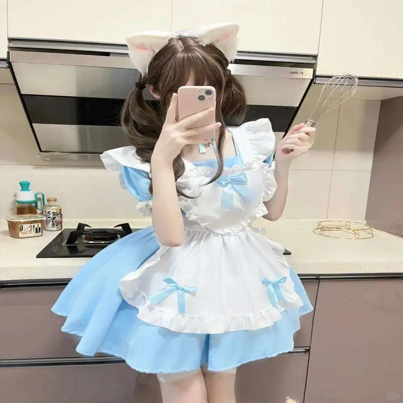 爱心女仆装cos✨甜美纯欲厨娘上线啦