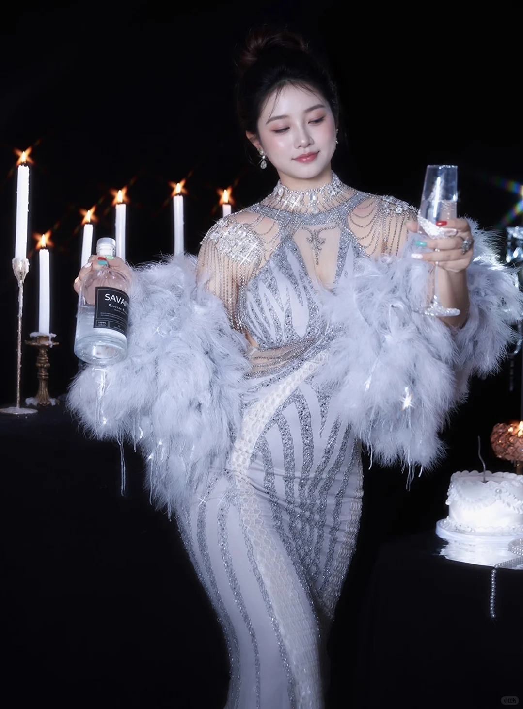 优雅写真,光影下的自信之美