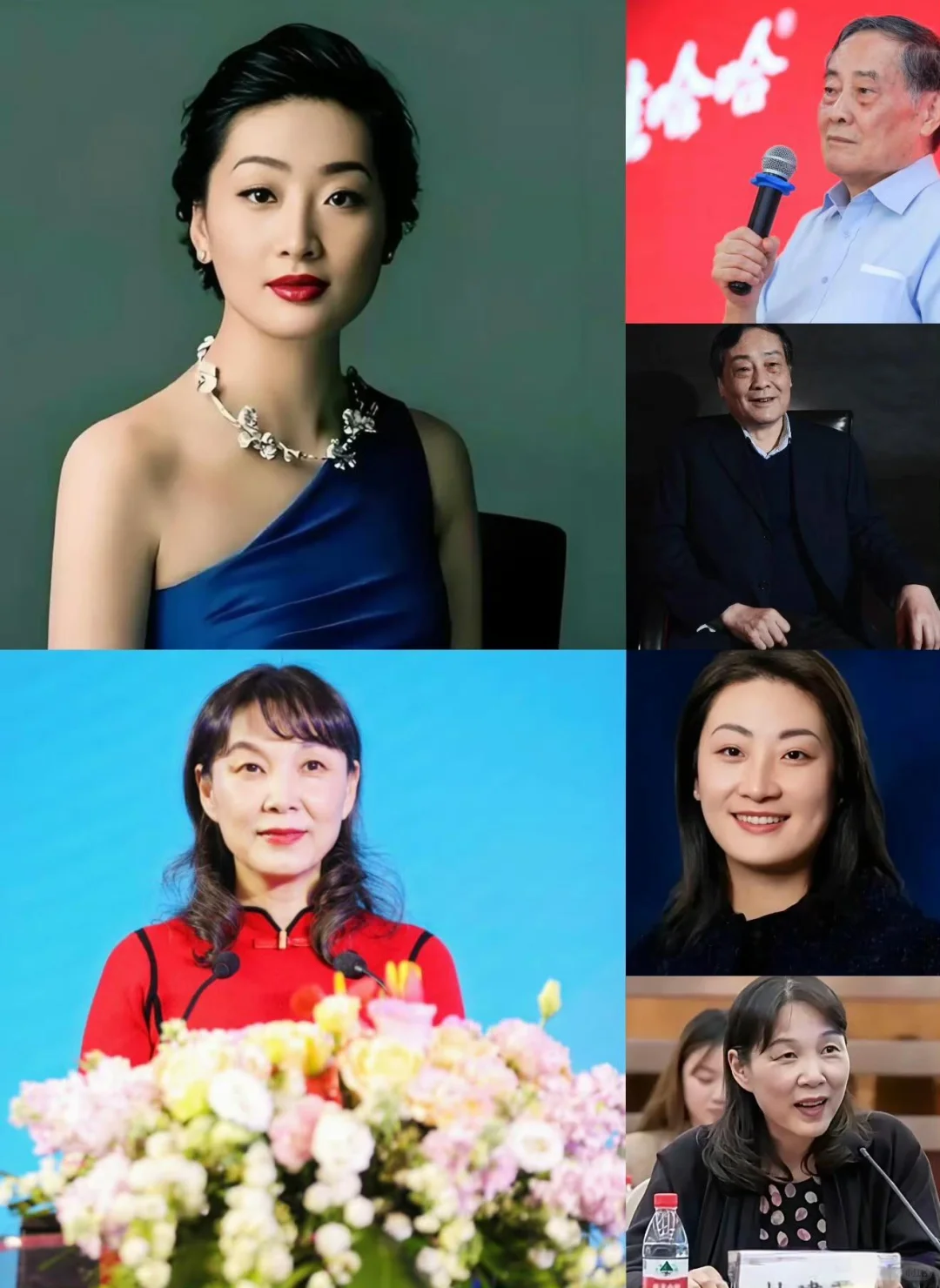 哇哈哈另几个继承人与隐形母亲杜建英的合影