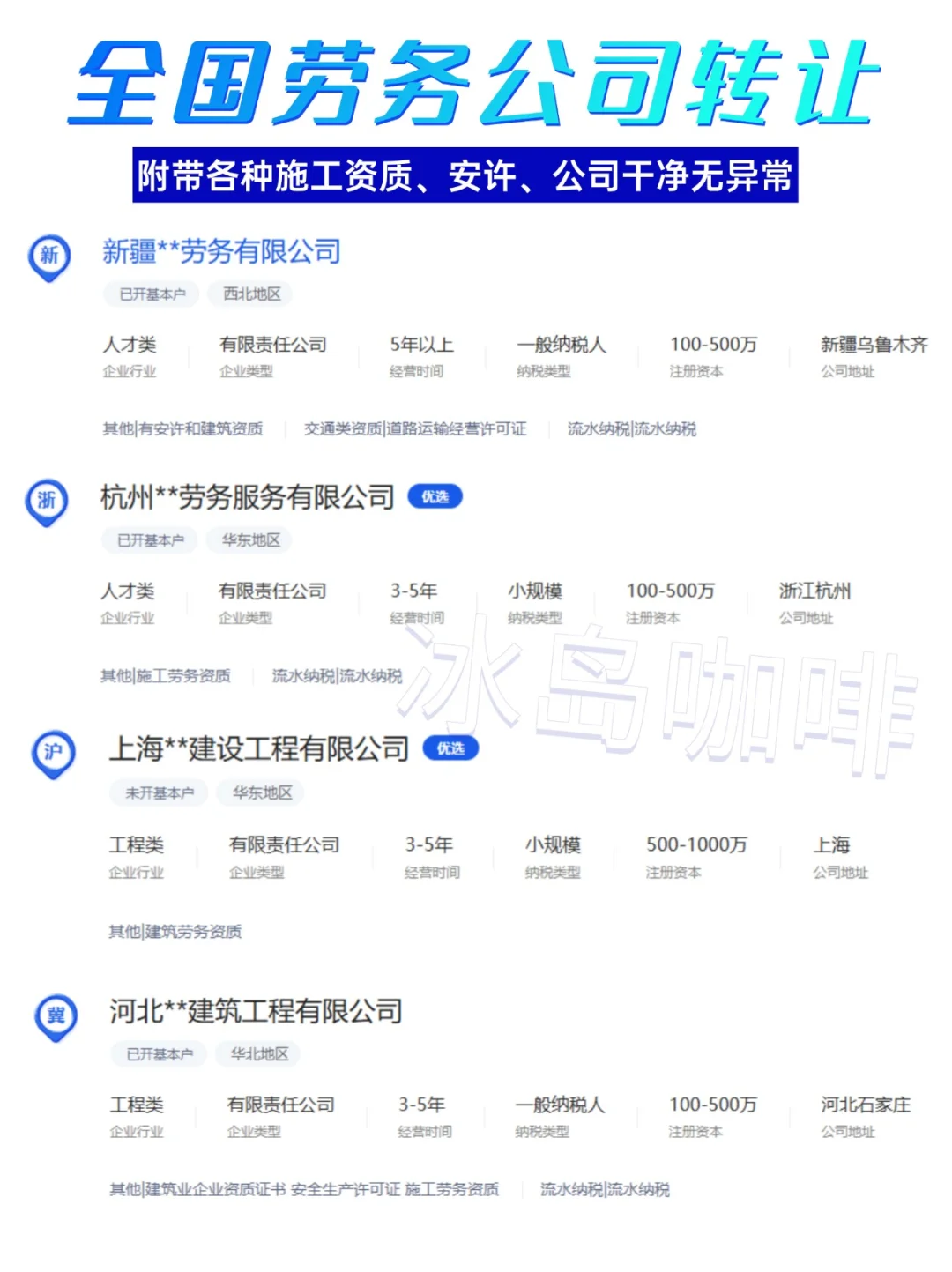 ?闲置劳务公司出手,各个地区带劳务许可