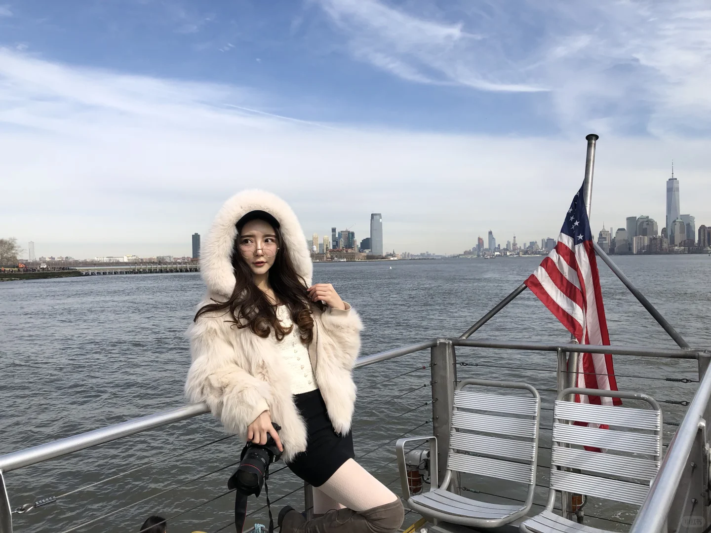 你好美利坚——与自由女神合影?