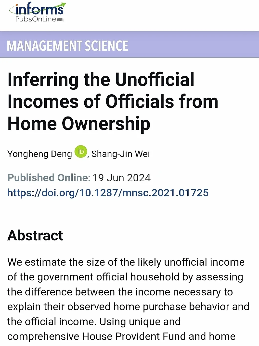 MS|从住房财产推断中国官员的非正式收入