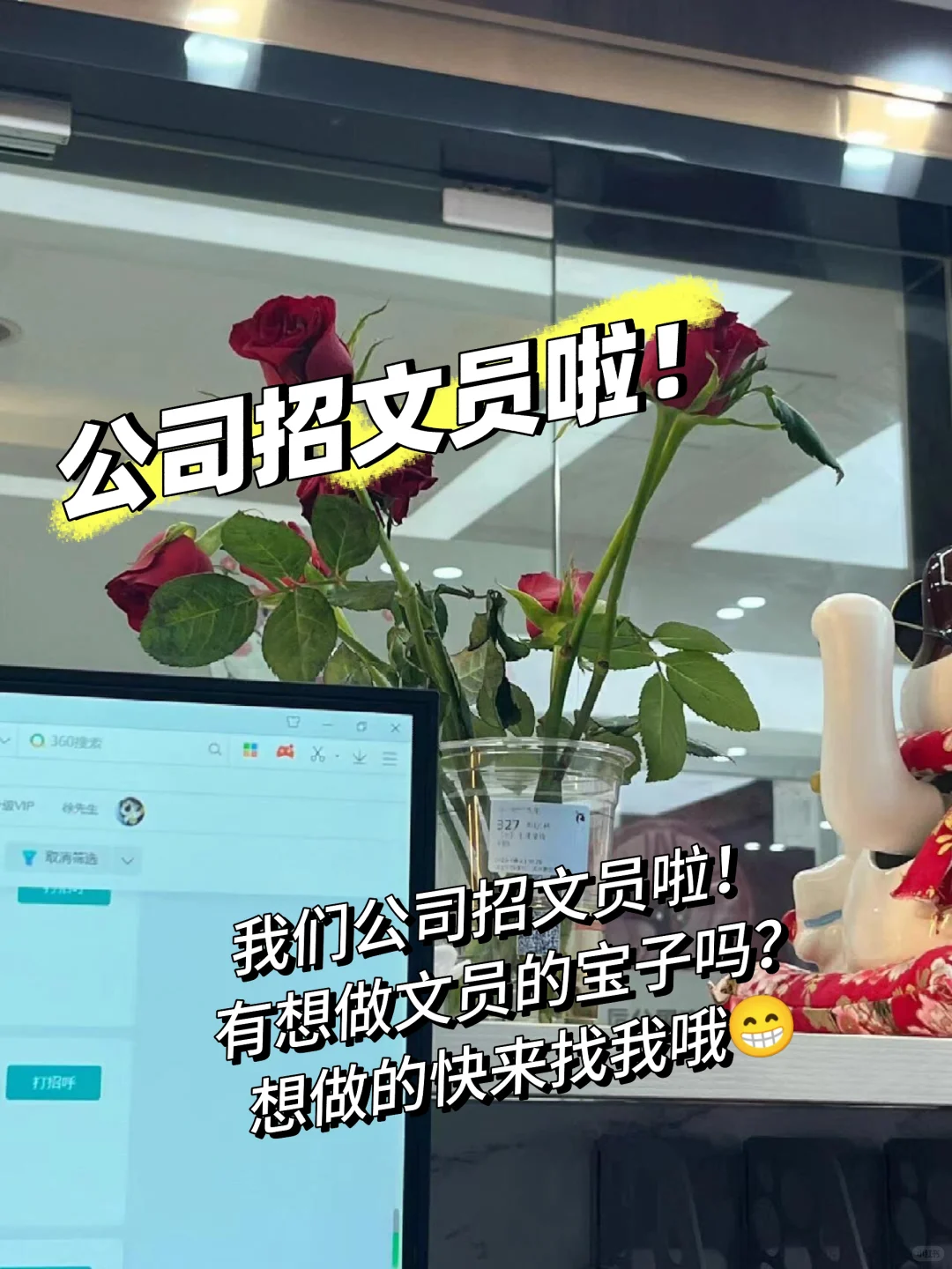 公司开始大量招文员啦!家人们!
