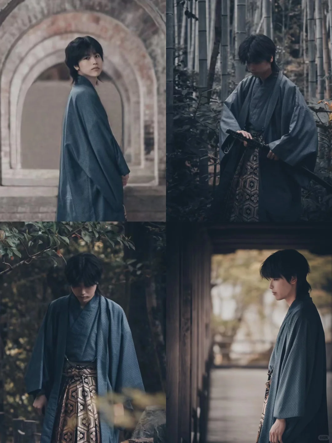 男士袴和服写真?高级质感和服摄影组图?