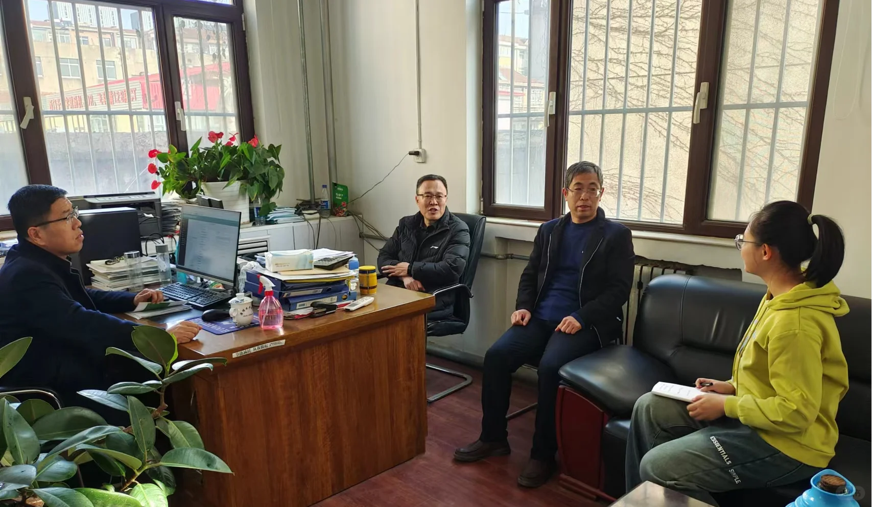 “益”程山水调研团赴莱阳农业技术推广中心
