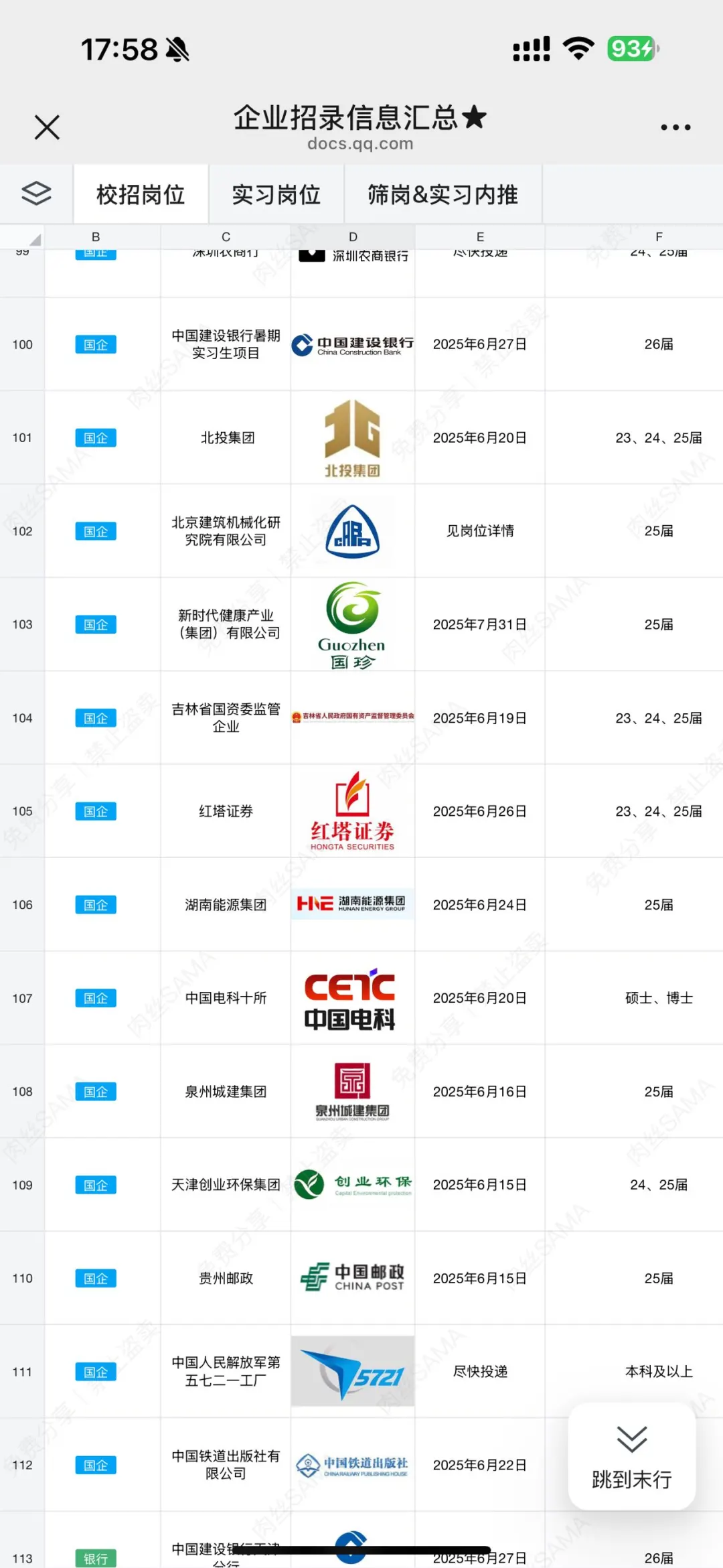 7月能来中国电建实习的同学看过来