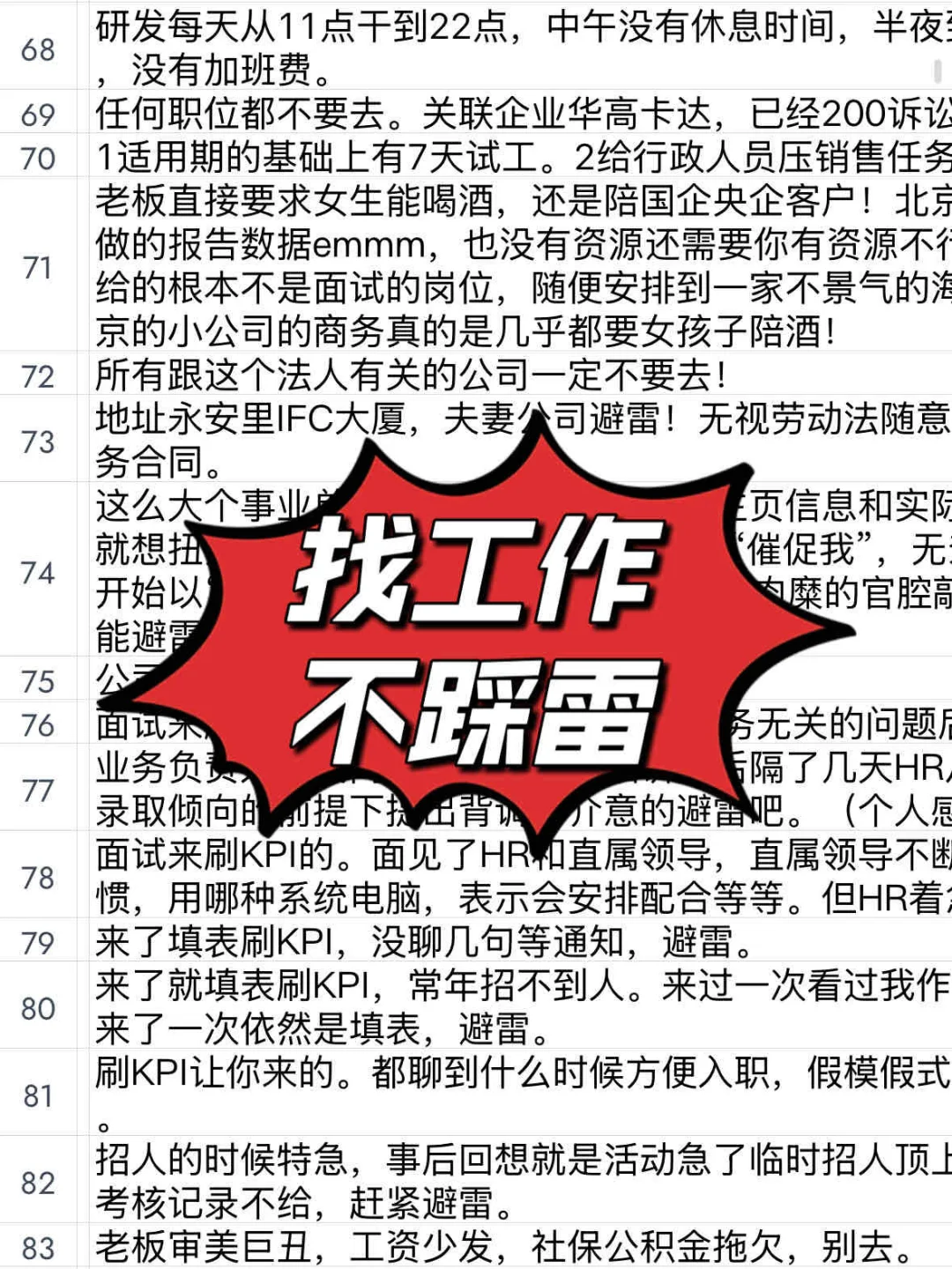 北京找工作公司避雷2025不踩雷