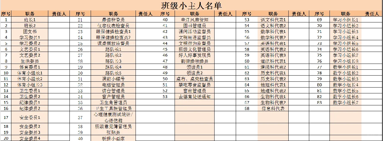 初中生班干部聘任仪式