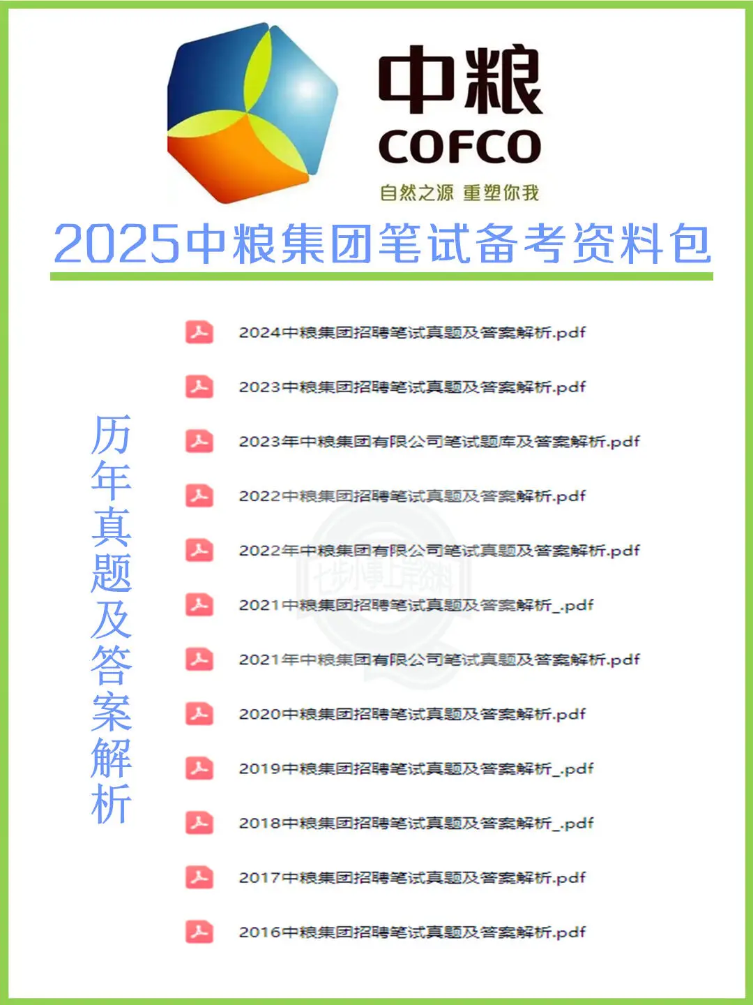 2025中粮集团笔试考什么?(附全套资料)