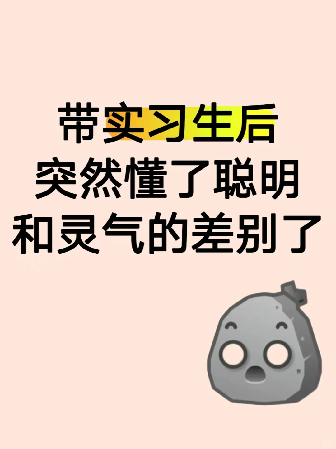 带完这批实习生,突然懂了聪明和灵气的差别