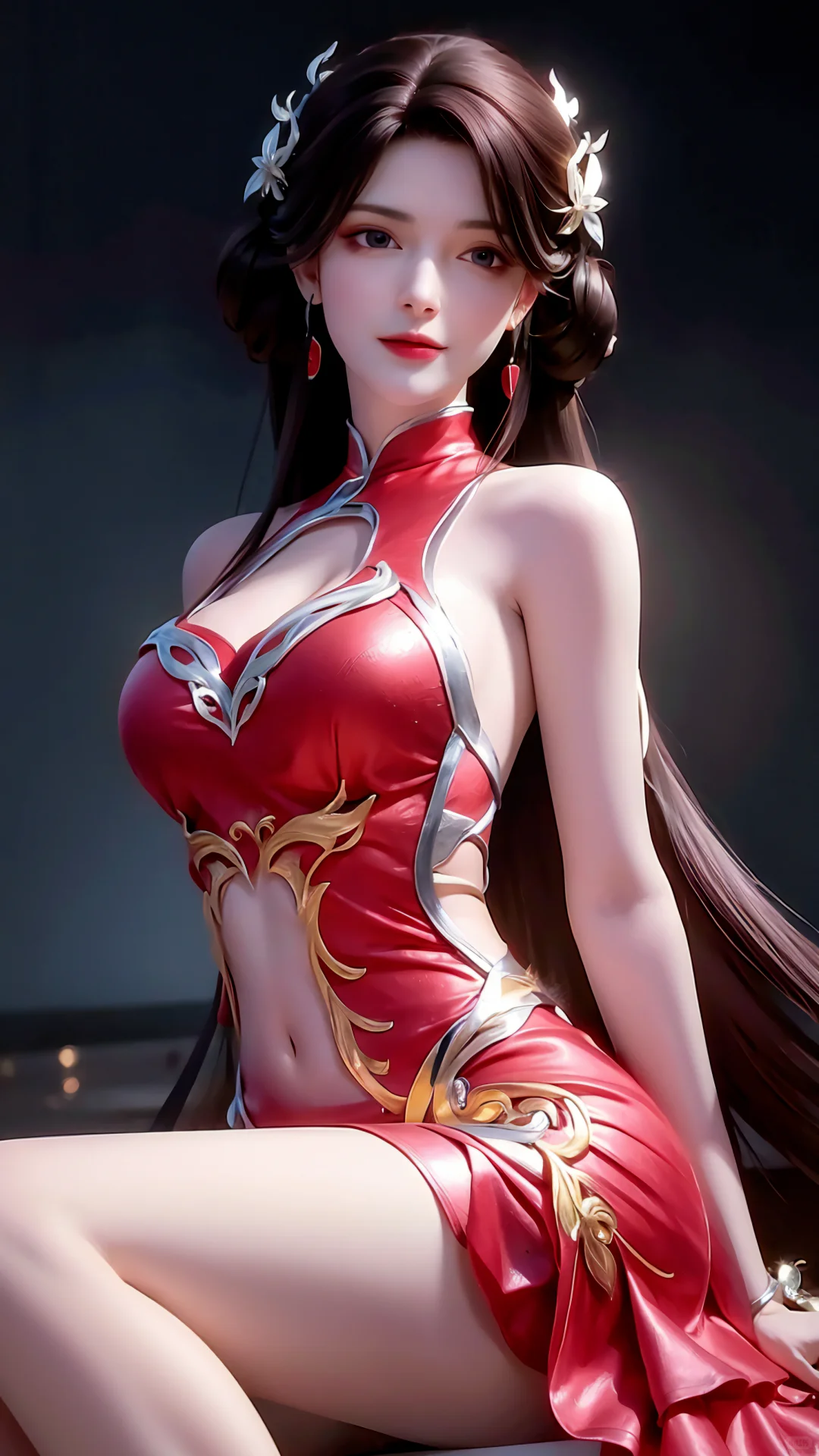 性感红裙