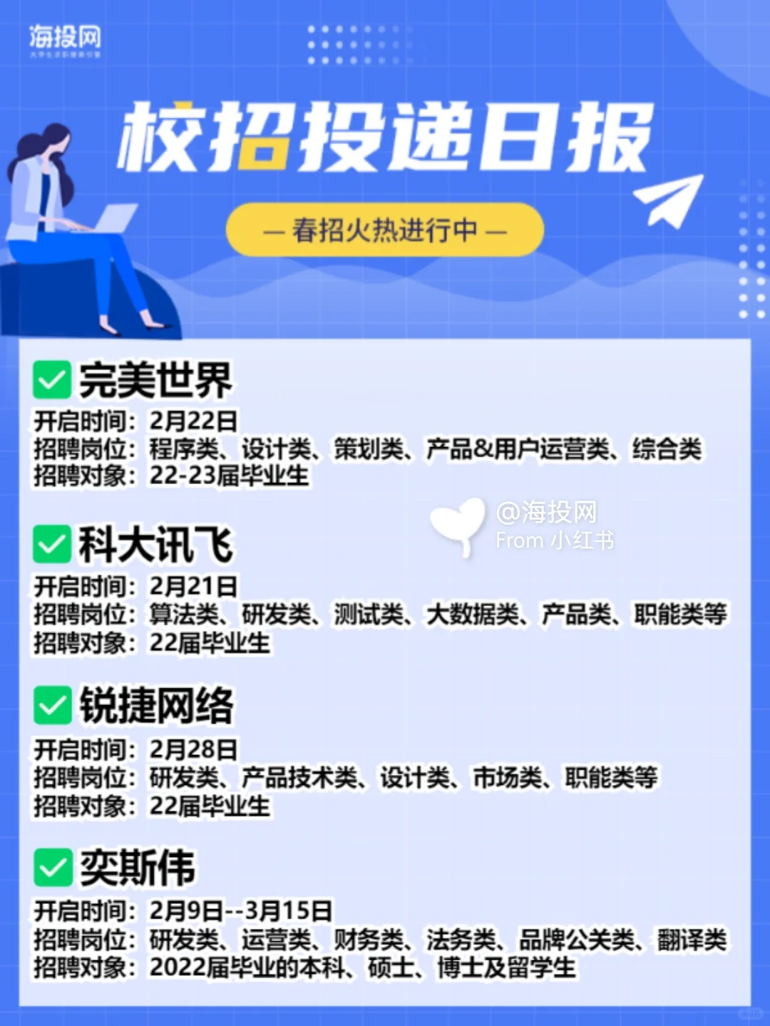 熬夜整理?2022互联网春招|22-23届都能投