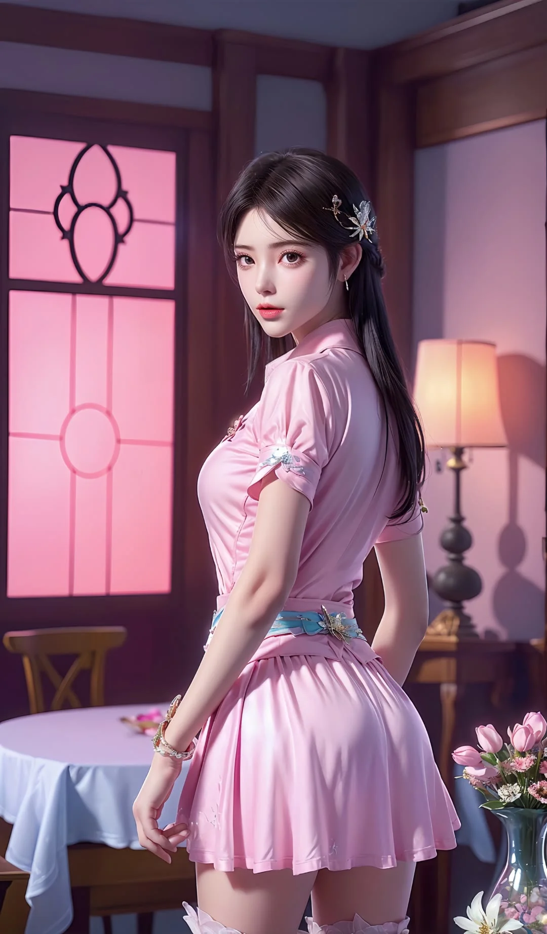 性感红裙