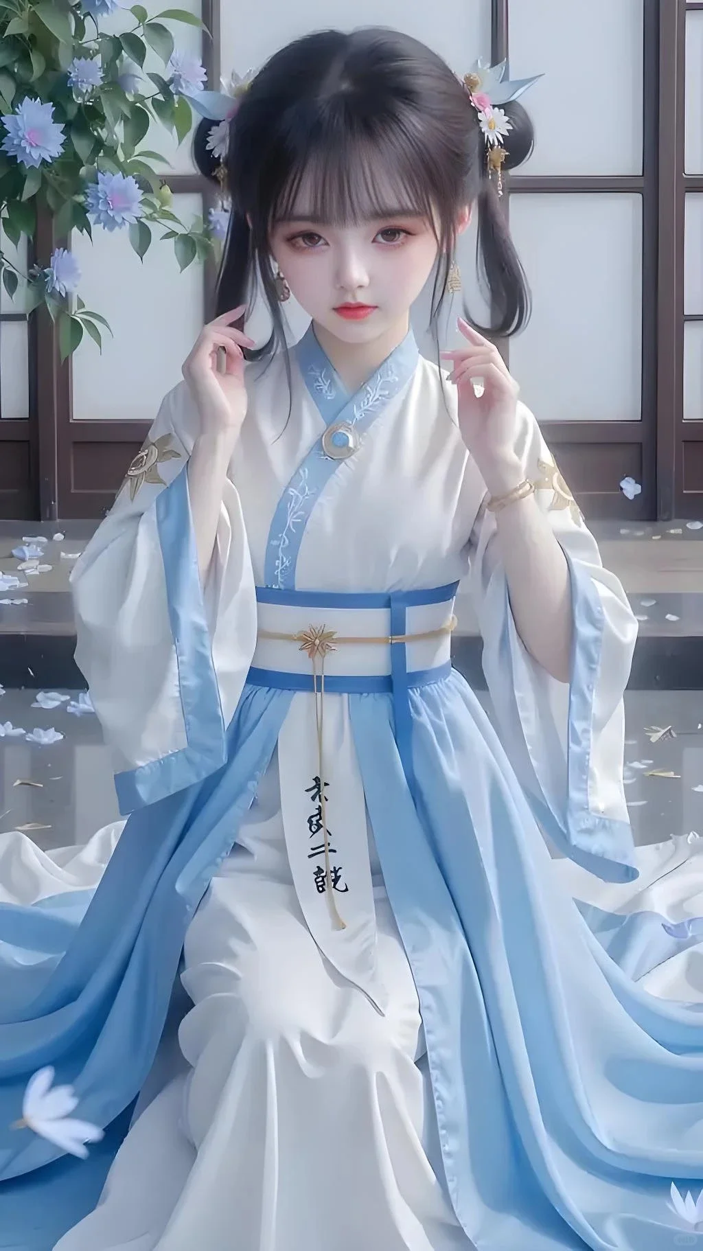 国漫女神图片（30蓝衣娃娃脸）