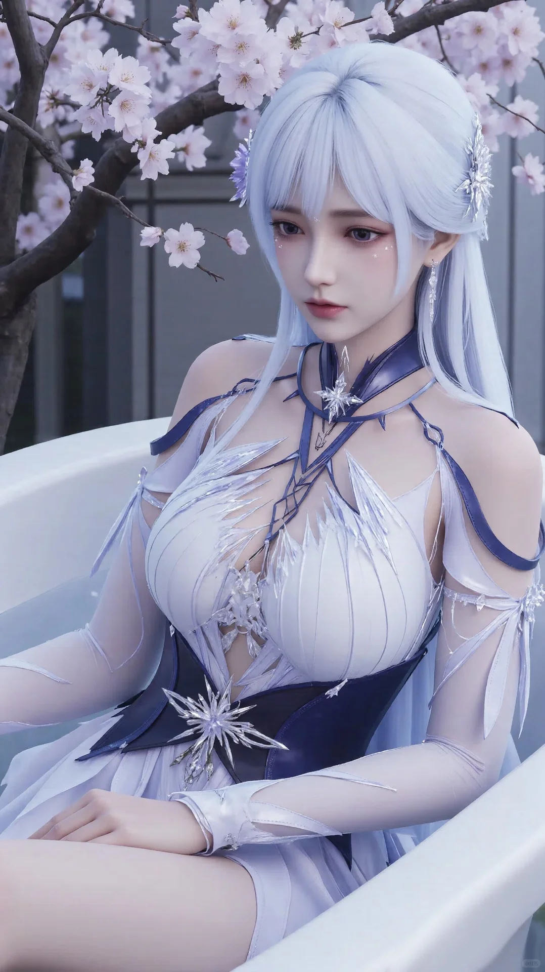 白衣胜雪美如画快来领你的采儿