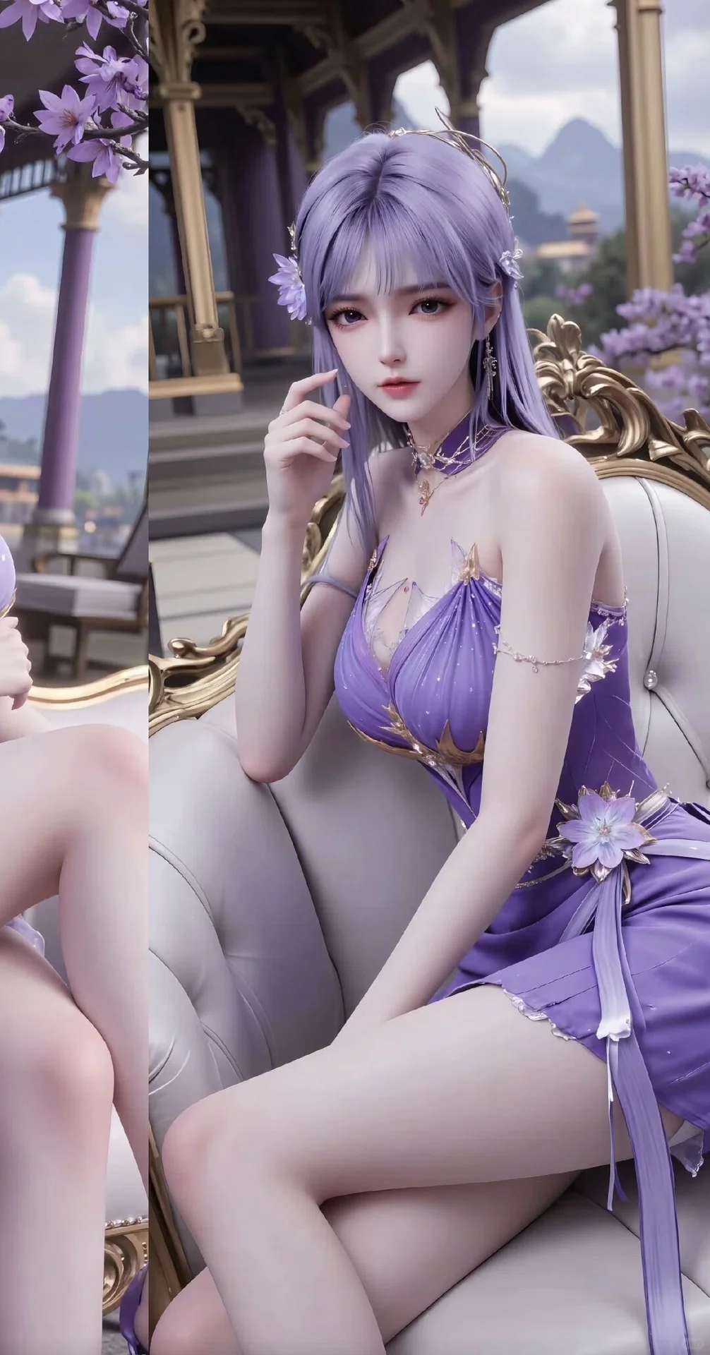 白衣胜雪美如画快来领你的采儿
