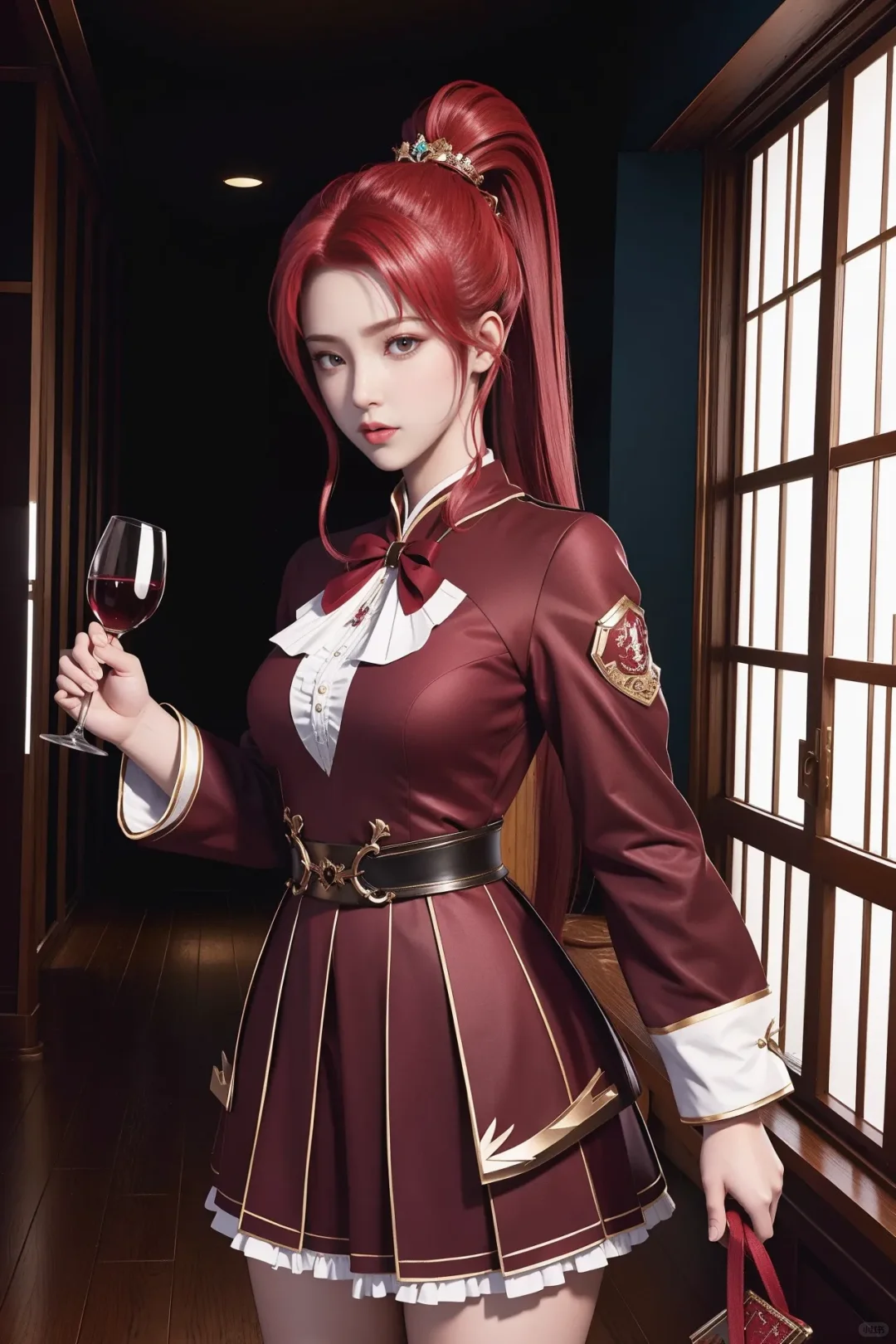 性感红裙