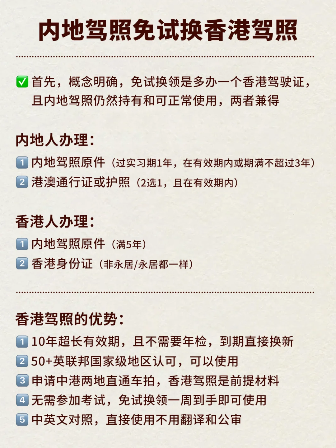 拿下香港驾照,也就一周的事??