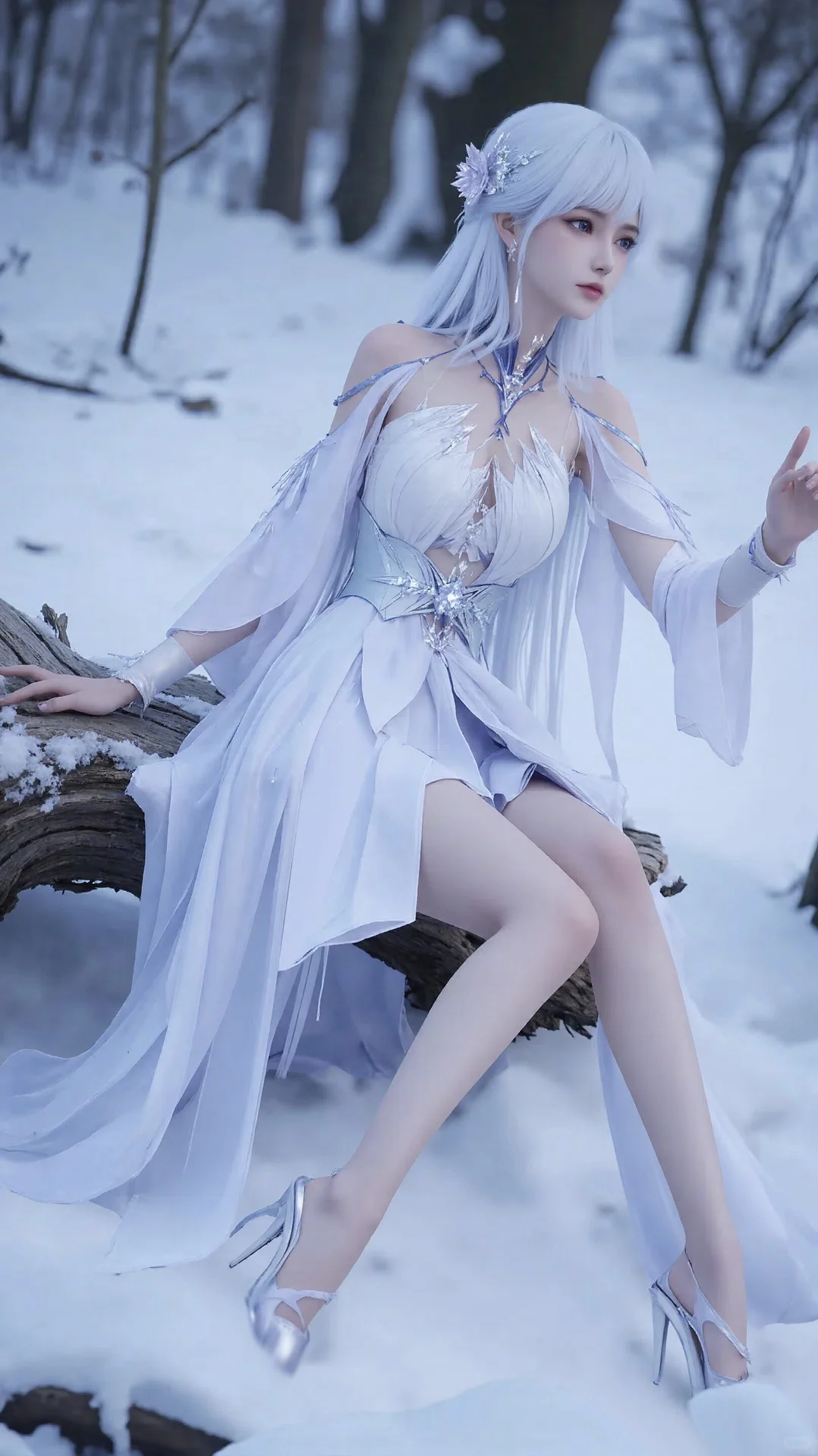 白衣胜雪美如画快来领你的采儿