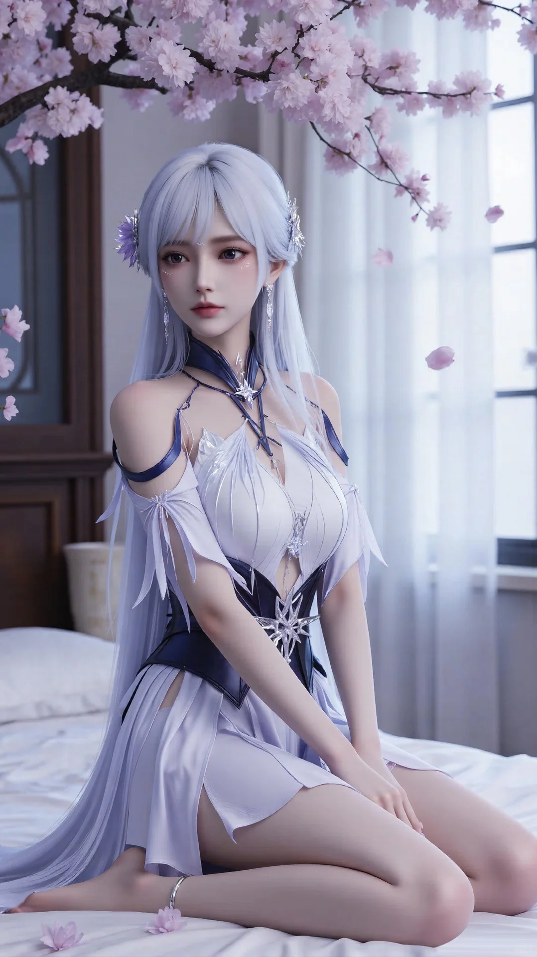 白衣胜雪美如画快来领你的采儿