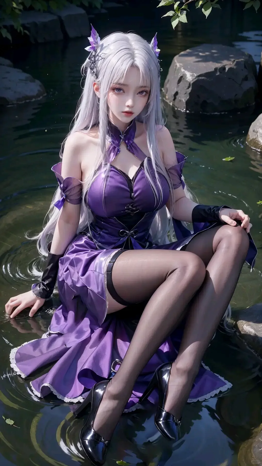 好有韵味的紫色小医仙，太美啦