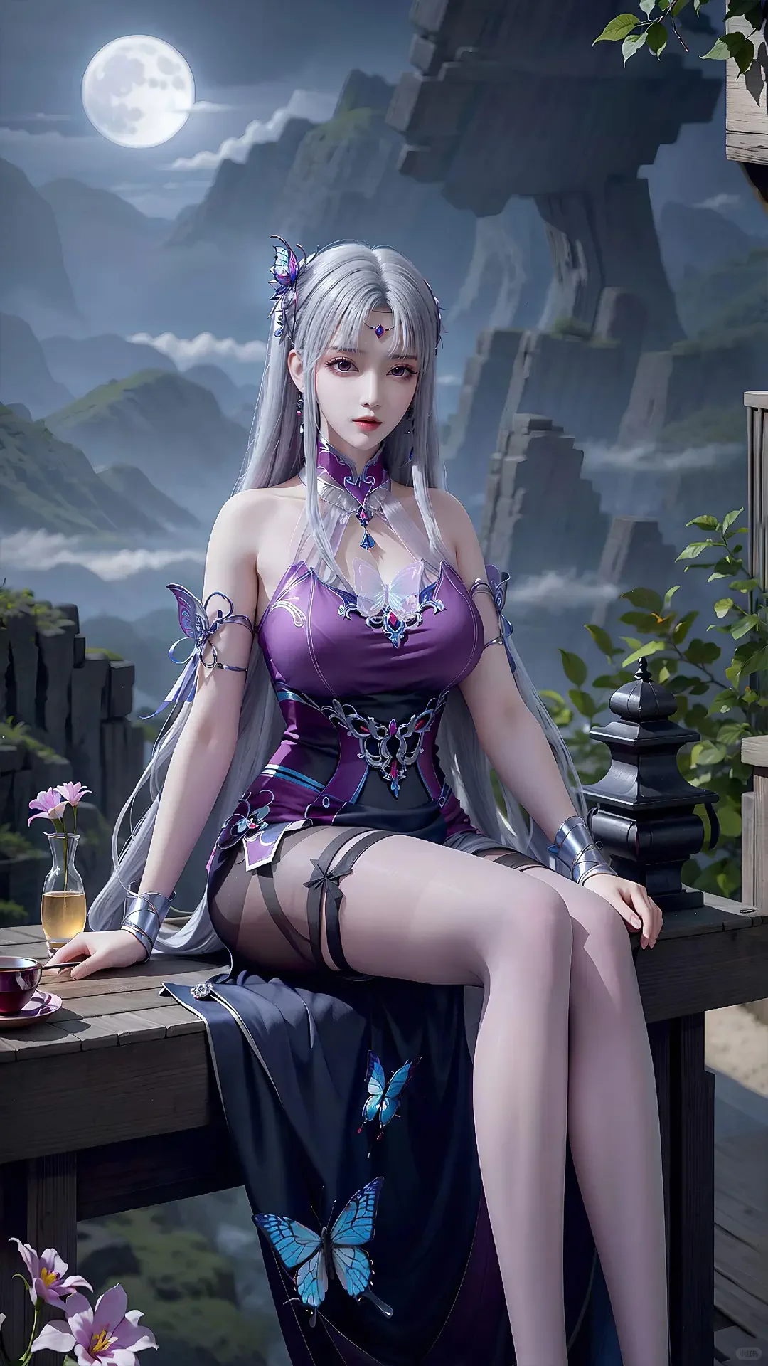 好有韵味的紫色小医仙，太美啦
