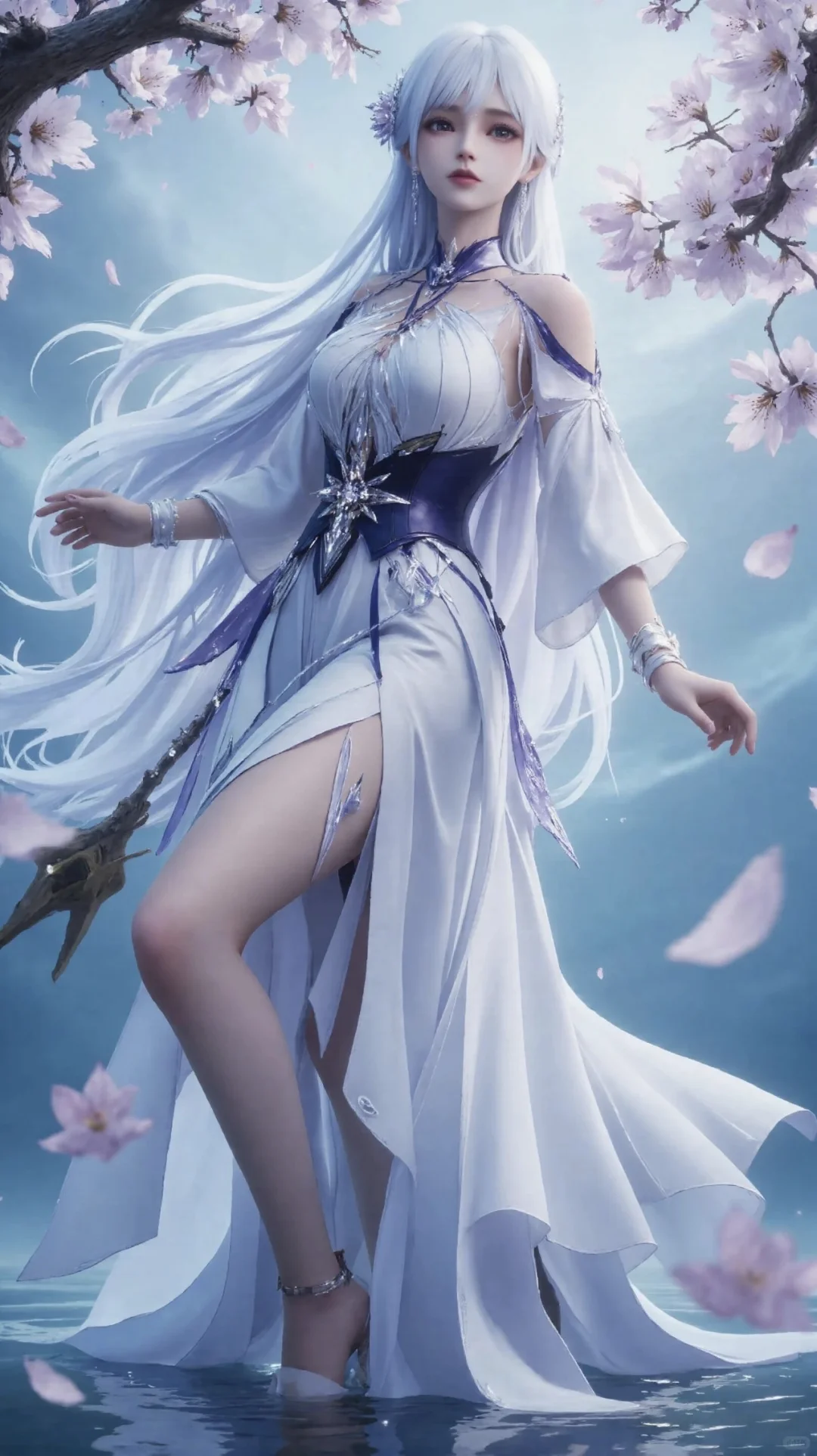 白衣胜雪美如画快来领你的采儿