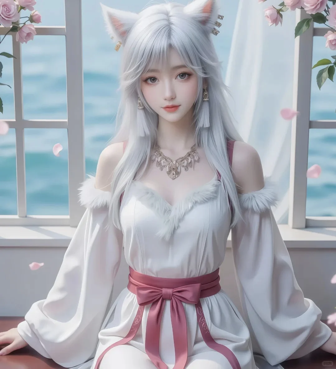 好美的小狐狸呀！好仙啊！银月仙子