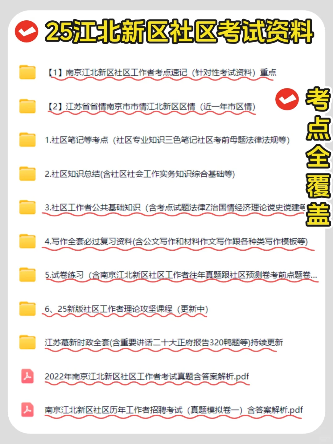 千万别裸考、25南京江北新区社区招聘考试