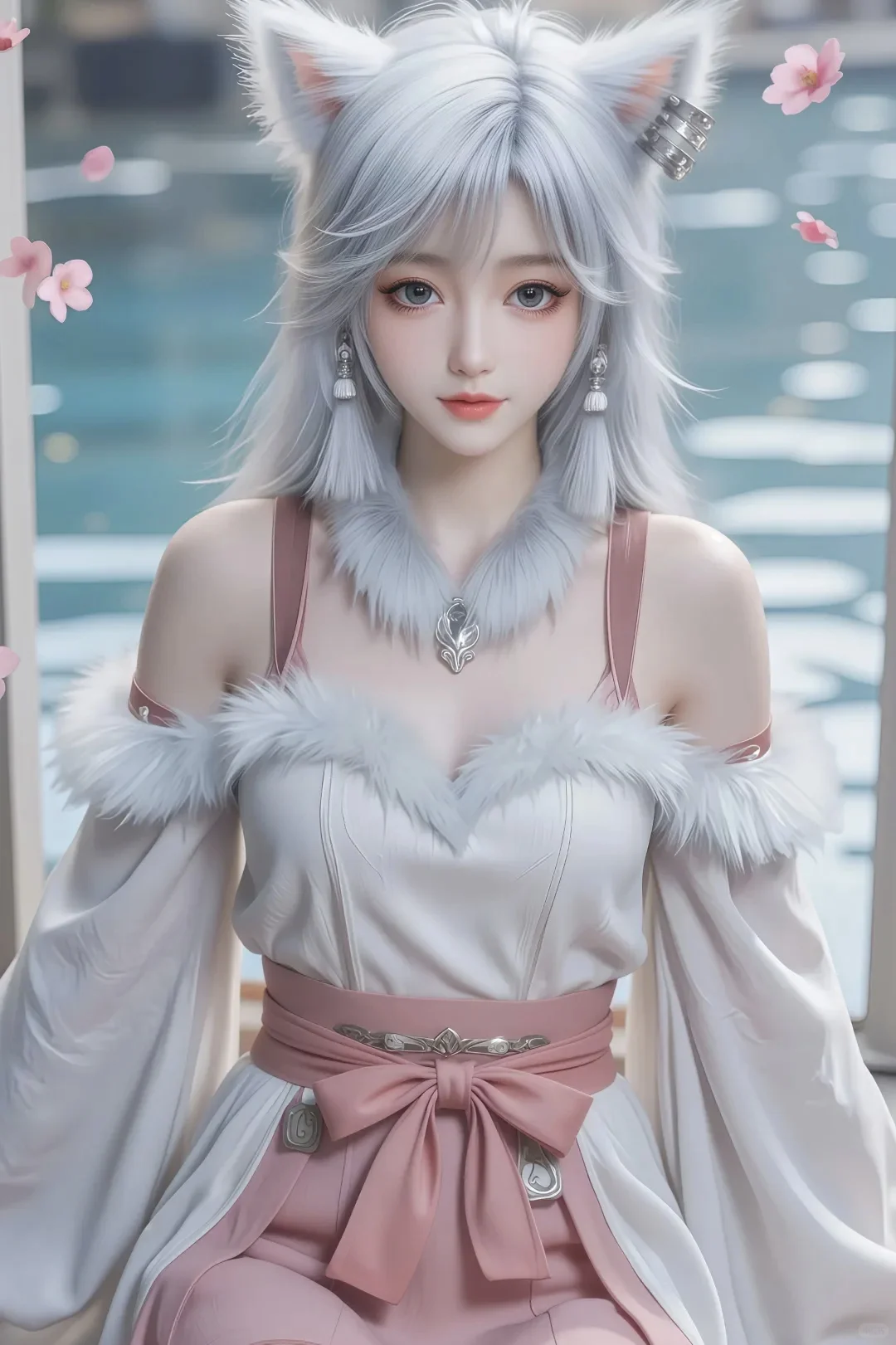 好美的小狐狸呀！好仙啊！银月仙子