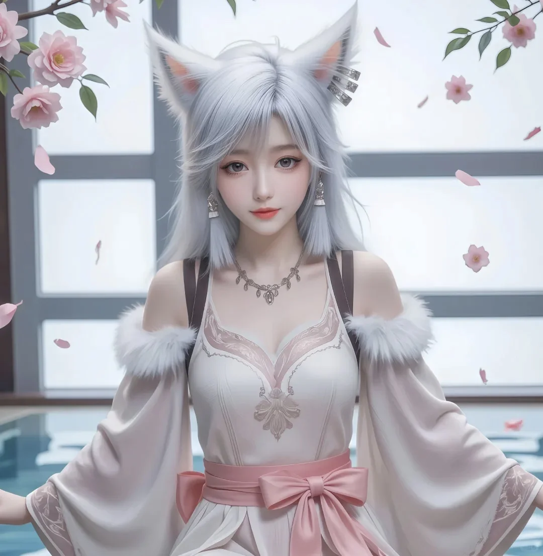 好美的小狐狸呀！好仙啊！银月仙子