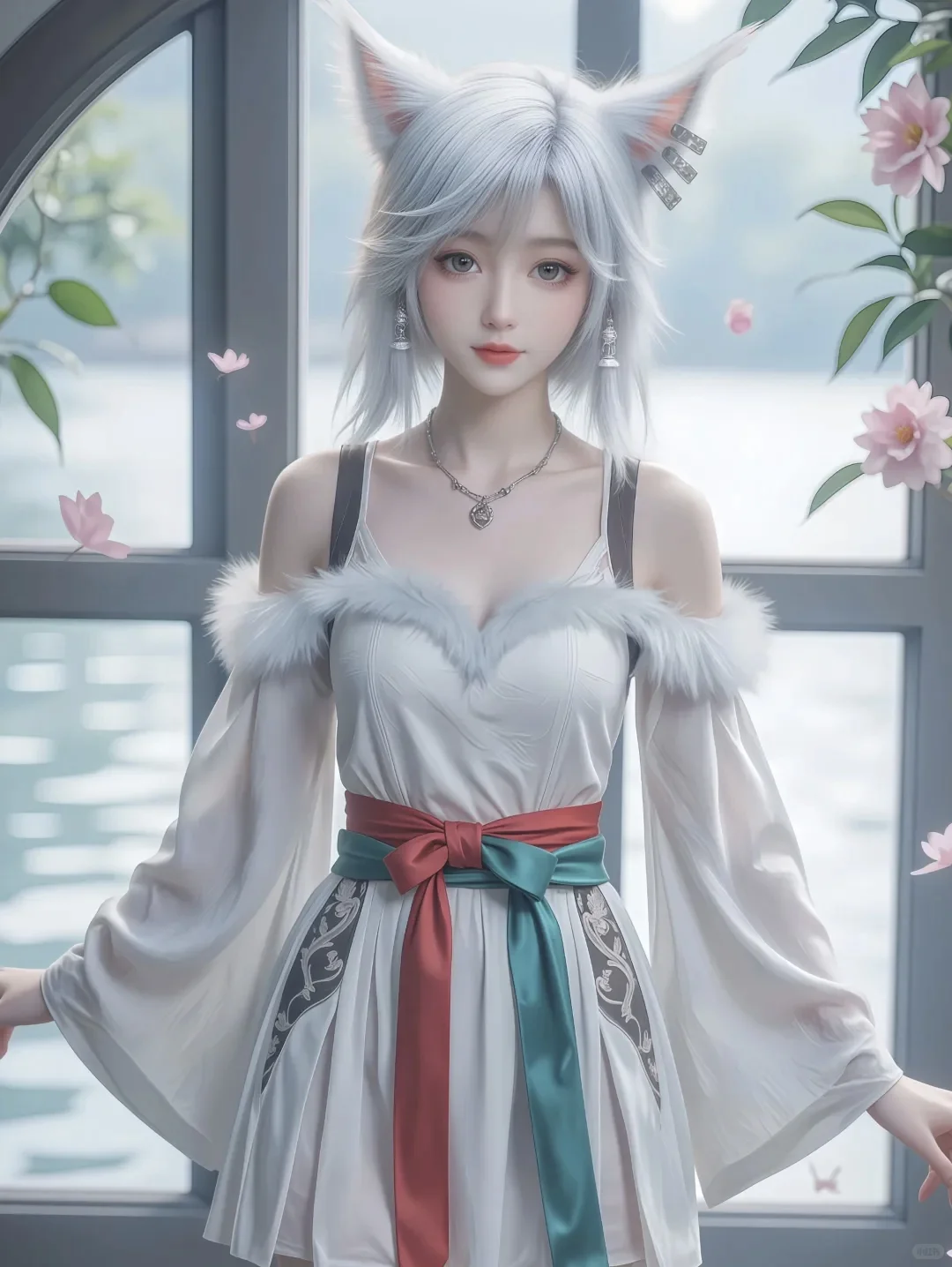 好美的小狐狸呀！好仙啊！银月仙子