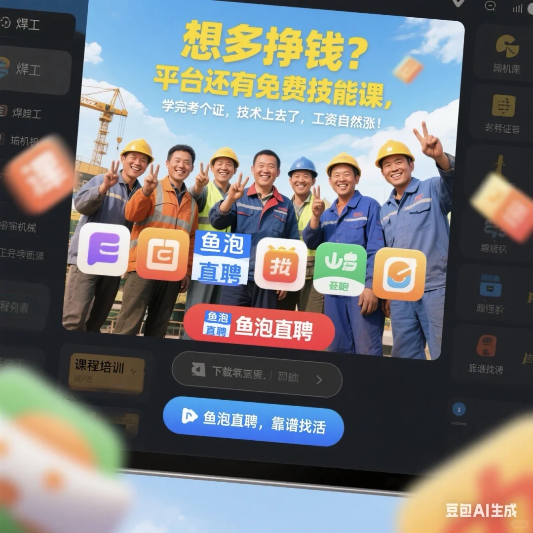 蓝领求职宝藏平台 | 鱼泡直聘