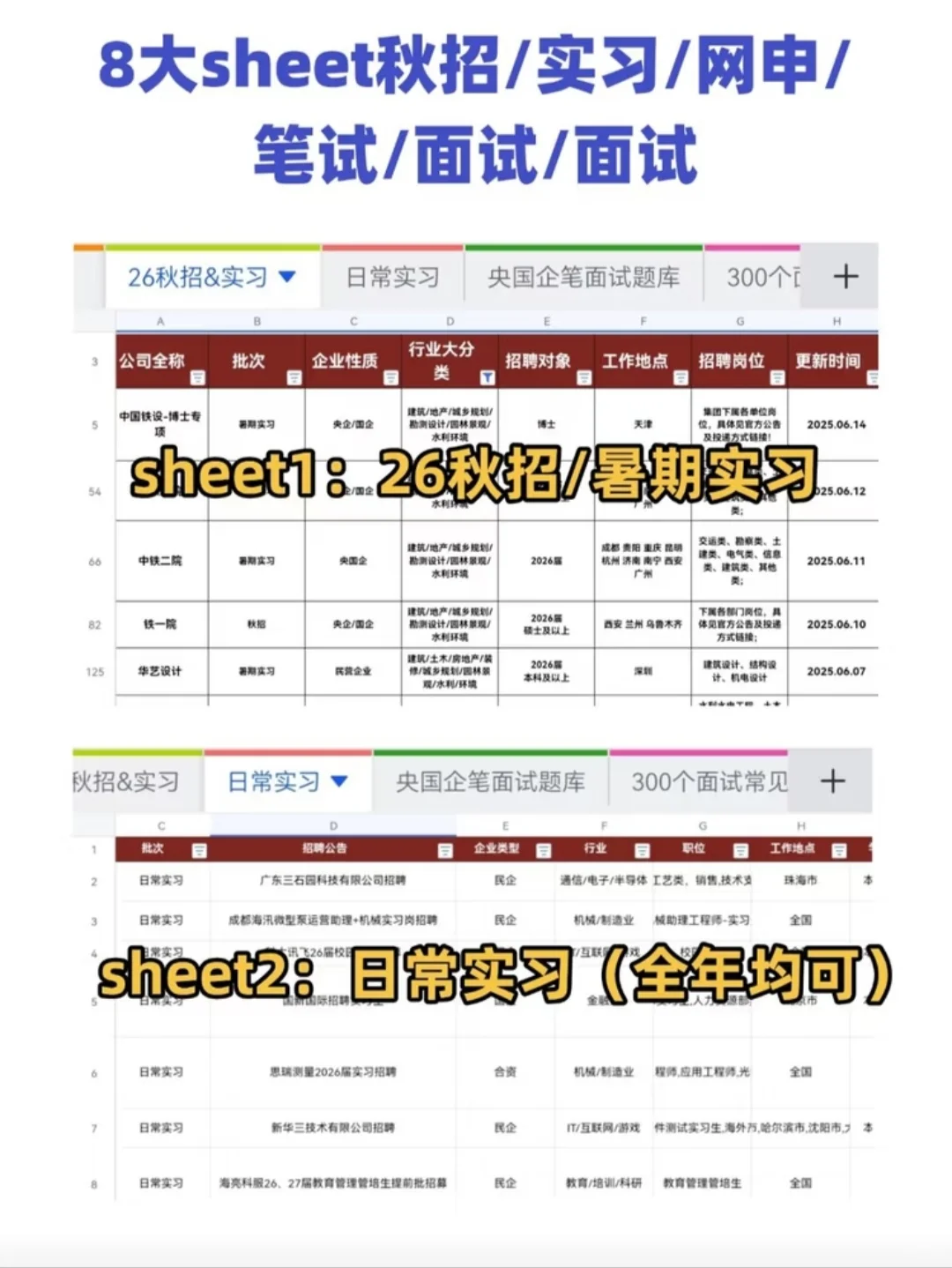 【一杯奶茶钱】26届【暑期实习+秋招+春招】